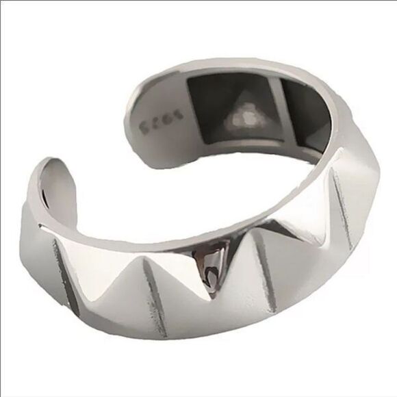 LAST ONE! The Minimalist Punk ring, adjustable 925 ring - Picture 1 of 7